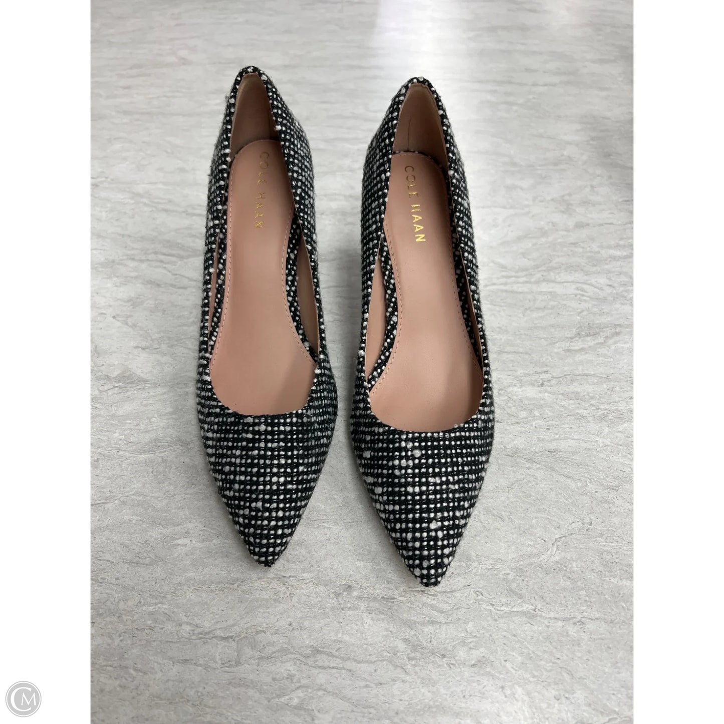 Shoes Heels Block By Cole-haan In Black & White, Size: 7