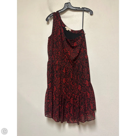 Dress Casual Short By Michael By Michael Kors In Black & Red, Size: M