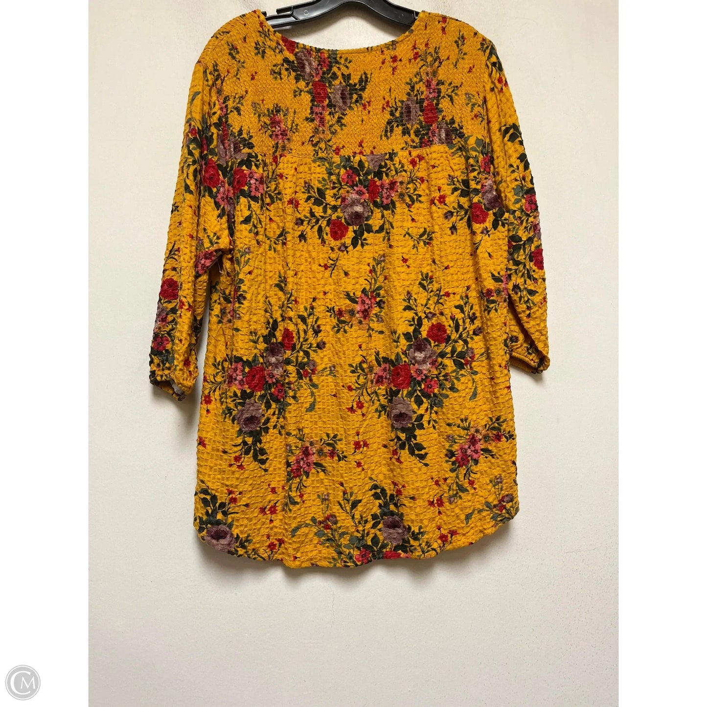 Top Long Sleeve By Torrid In Yellow, Size: 1x