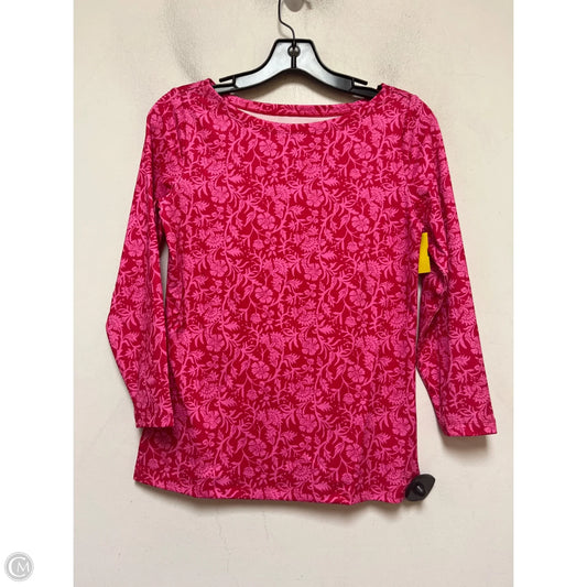 Athletic Top Long Sleeve Crewneck By Vineyard Vines In Pink, Size: Xxs