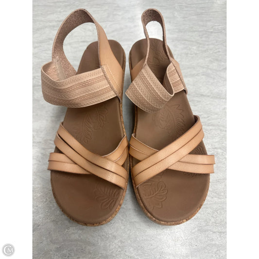 Sandals Heels Block By Skechers In Tan, Size: 7.5