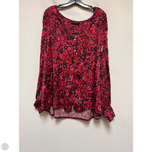 Top Long Sleeve By Lane Bryant In Floral Print, Size: 3x