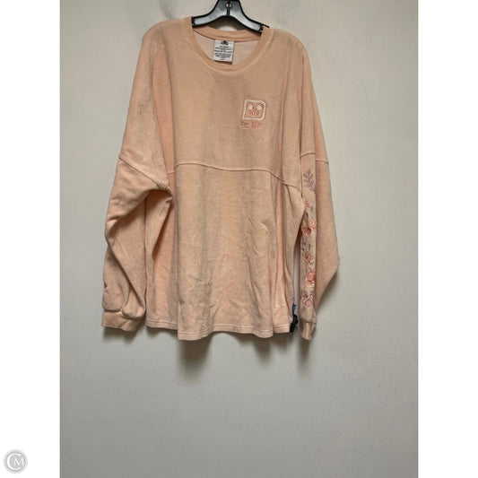 Top Long Sleeve By Disney Store In Peach, Size: 2x