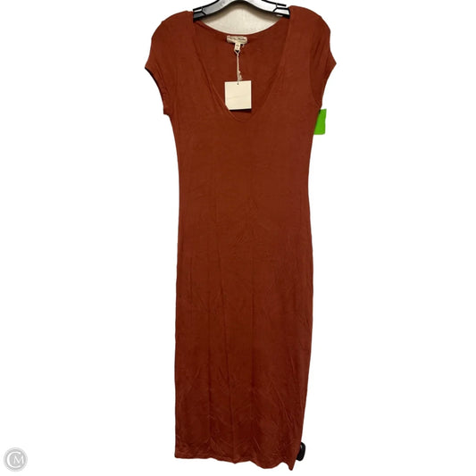 Dress Casual Maxi By See You Monday In Brown, Size: L
