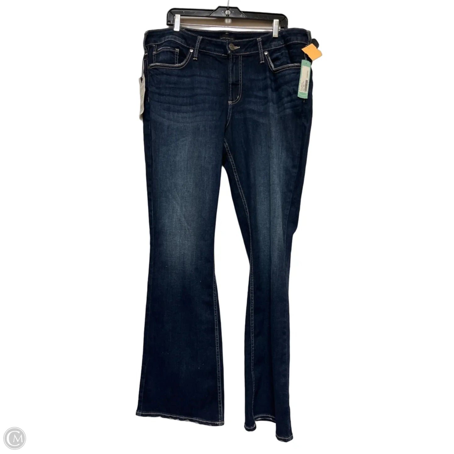Jeans Straight By Silver In Blue Denim, Size: 18