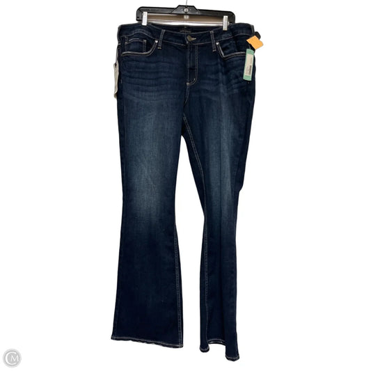 Jeans Straight By Silver In Blue Denim, Size: 18
