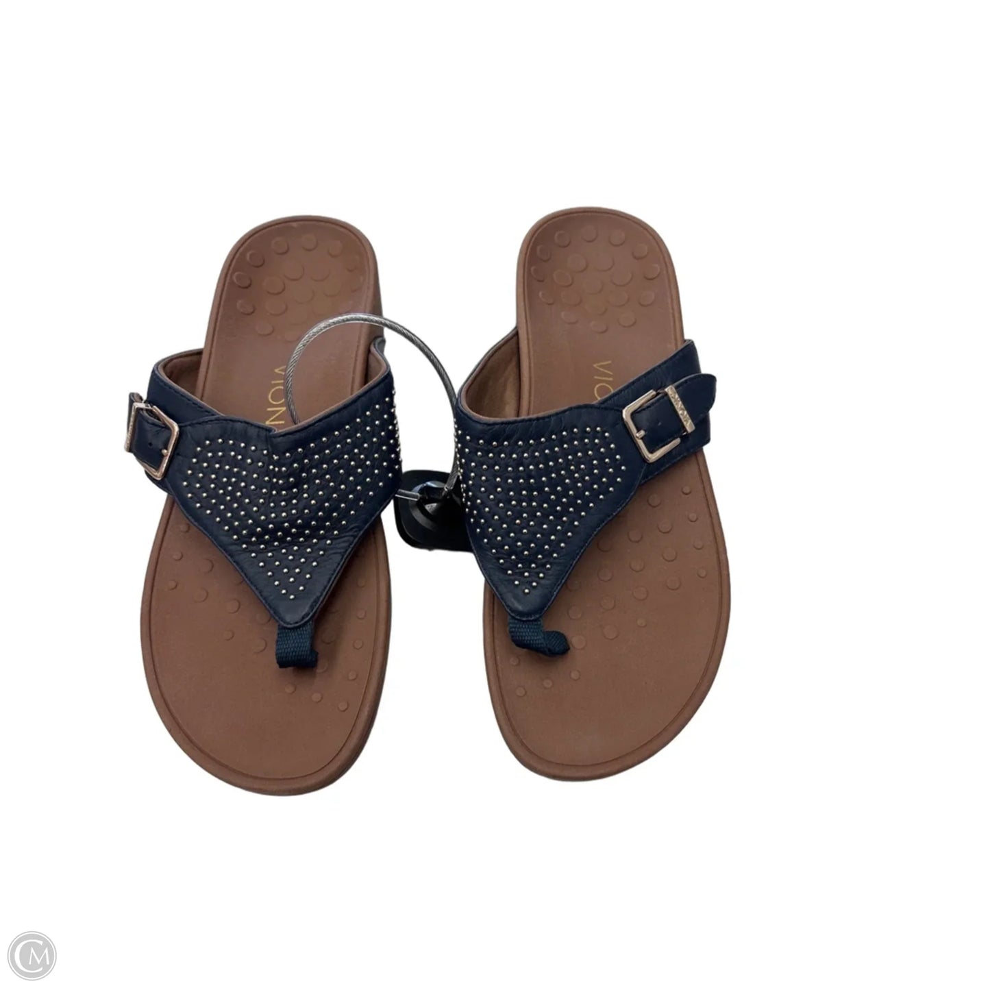 Sandals Flip Flops By Vionic In Navy, Size: 8