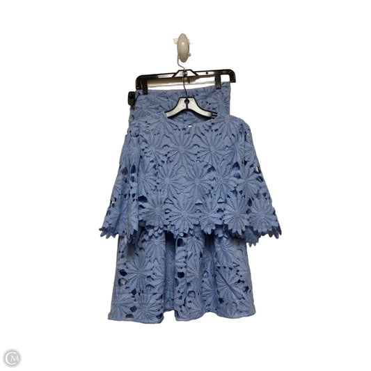 Skirt Set 2pc By Clothes Mentor In Blue, Size: 12
