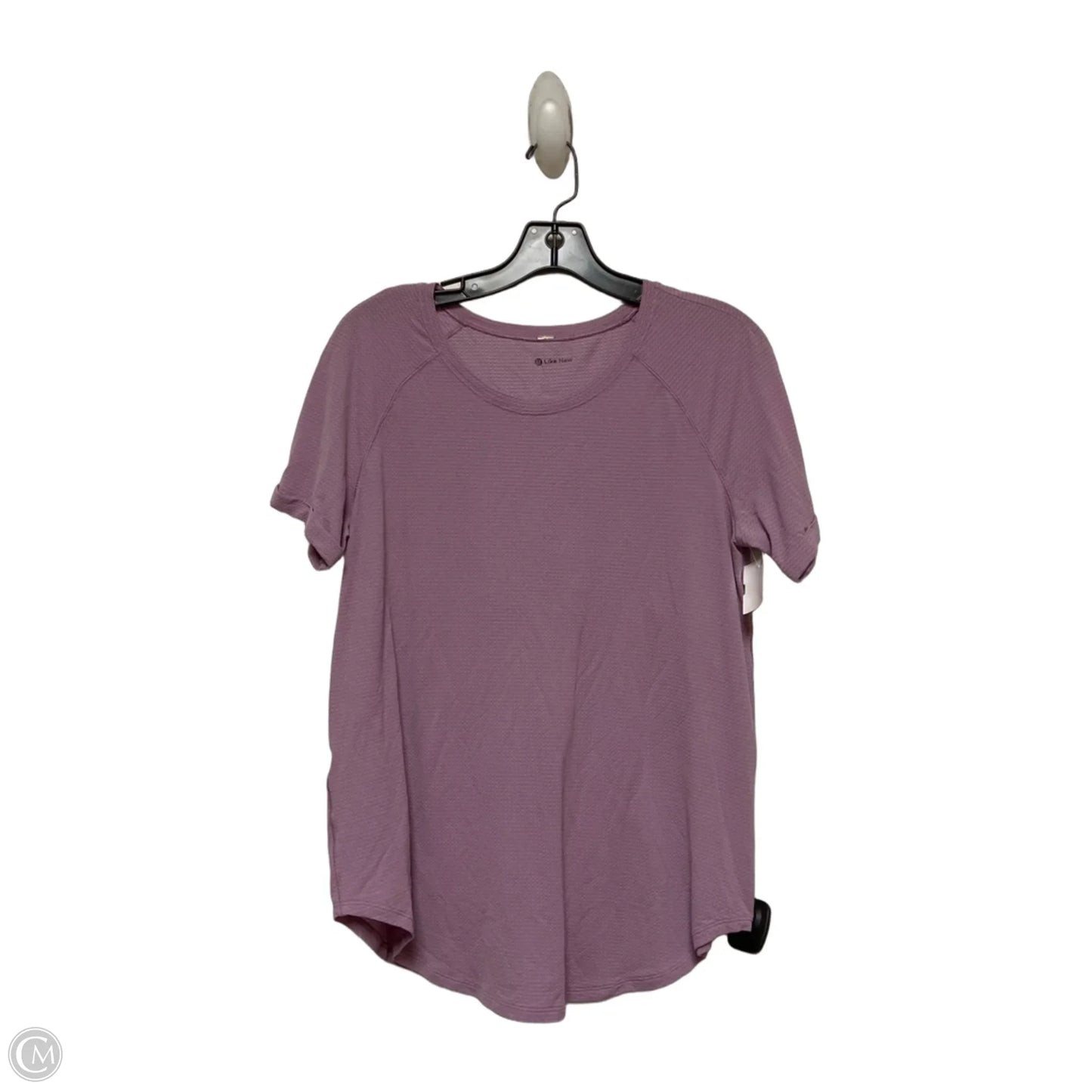 Athletic Top Short Sleeve By Lululemon In Purple, Size: S