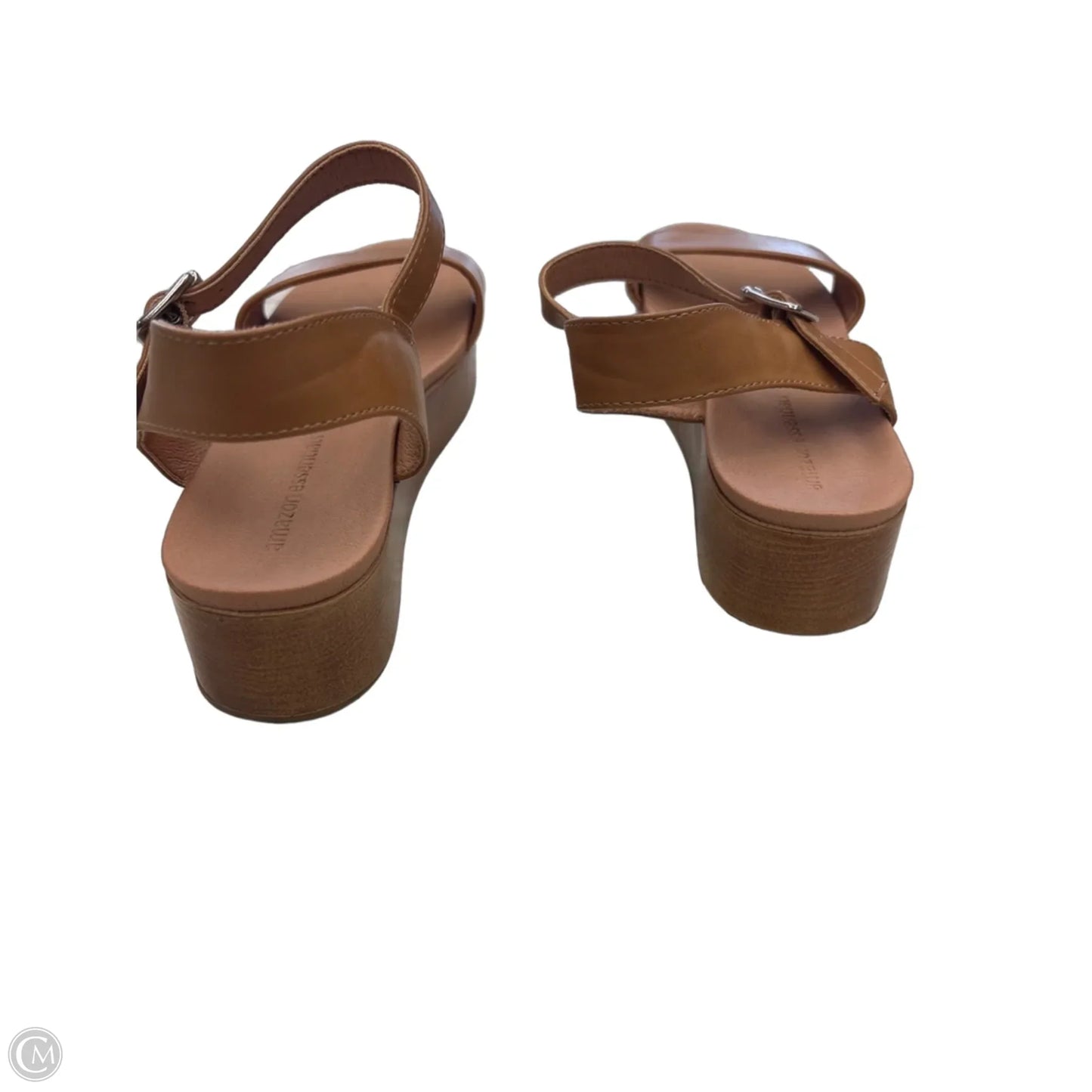 Sandals Flats By Amazon Essentials In Tan, Size: 9