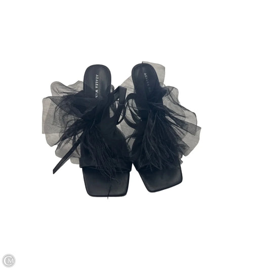 Sandals Heels Stiletto By Azalea Wang In Black, Size: 10