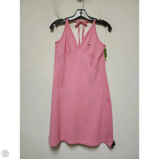 Dress Casual Short By Lacoste In Pink, Size: S