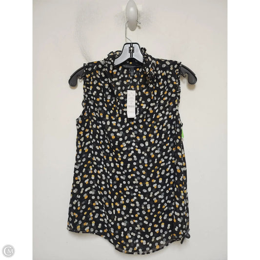 Top Sleeveless By White House Black Market In Black & Yellow, Size: Xs