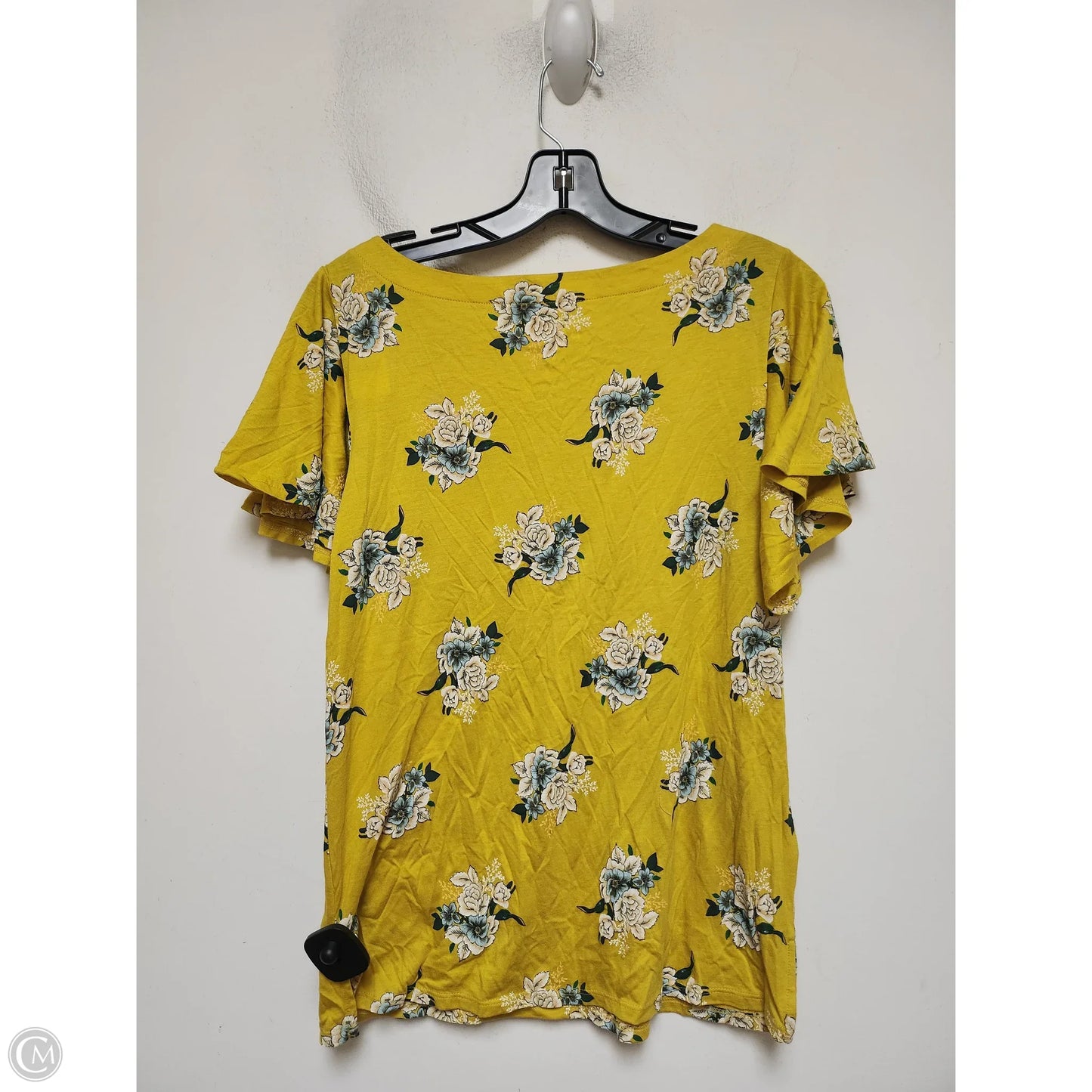 Top Short Sleeve By Loft In Yellow, Size: Xs