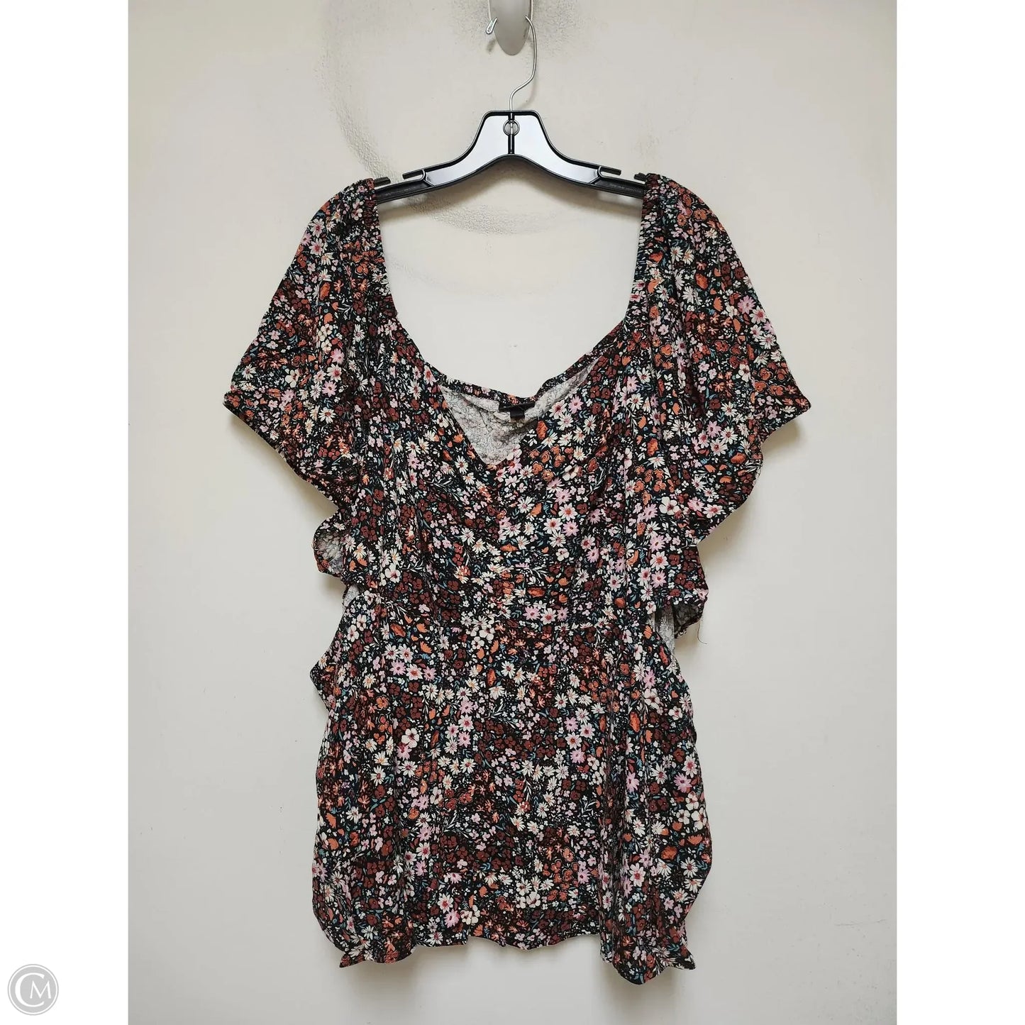 Top Short Sleeve By Torrid In Floral Print, Size: 5