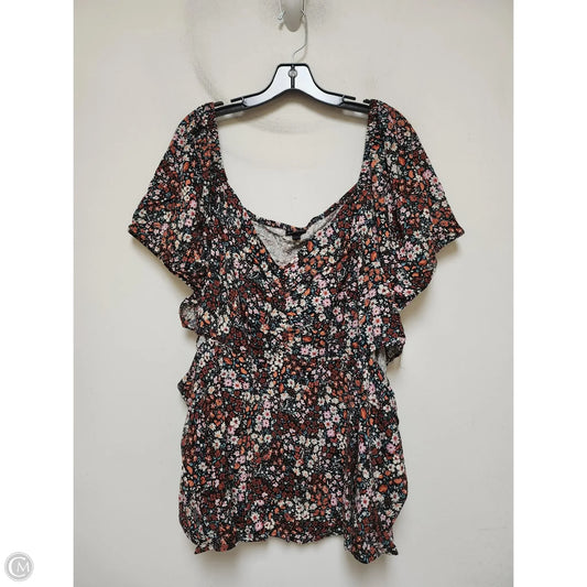 Top Short Sleeve By Torrid In Floral Print, Size: 5