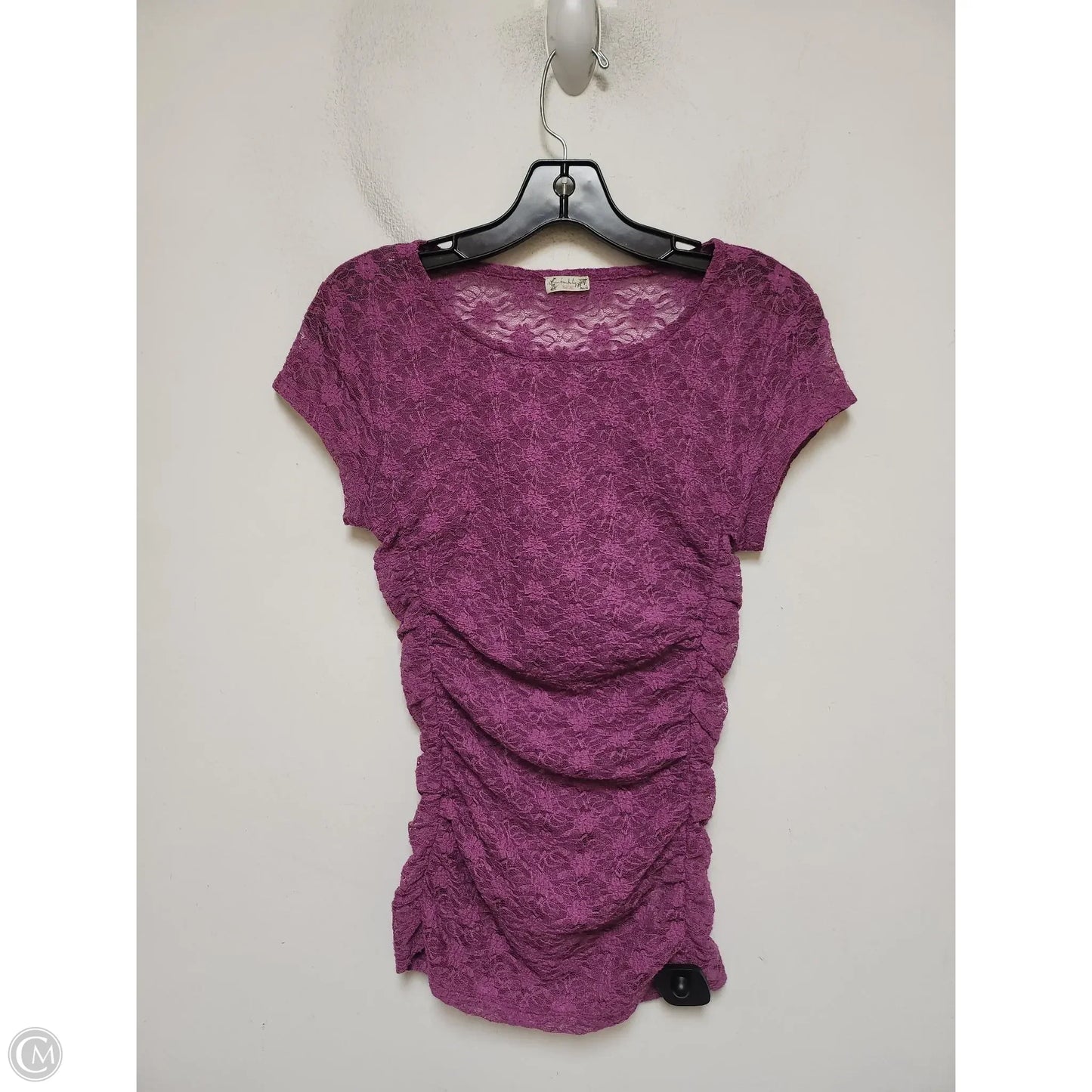 Top Short Sleeve By Free People In Purple, Size: Xs