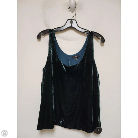 Top Sleeveless By J. Crew In Green, Size: L
