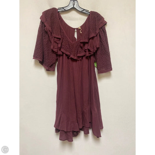 Romper By Free People In Maroon, Size: L