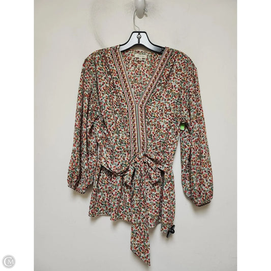 Top Long Sleeve By Max Studio In Multi-colored, Size: M