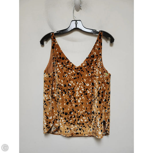 Top Sleeveless By Loft In Animal Print, Size: M