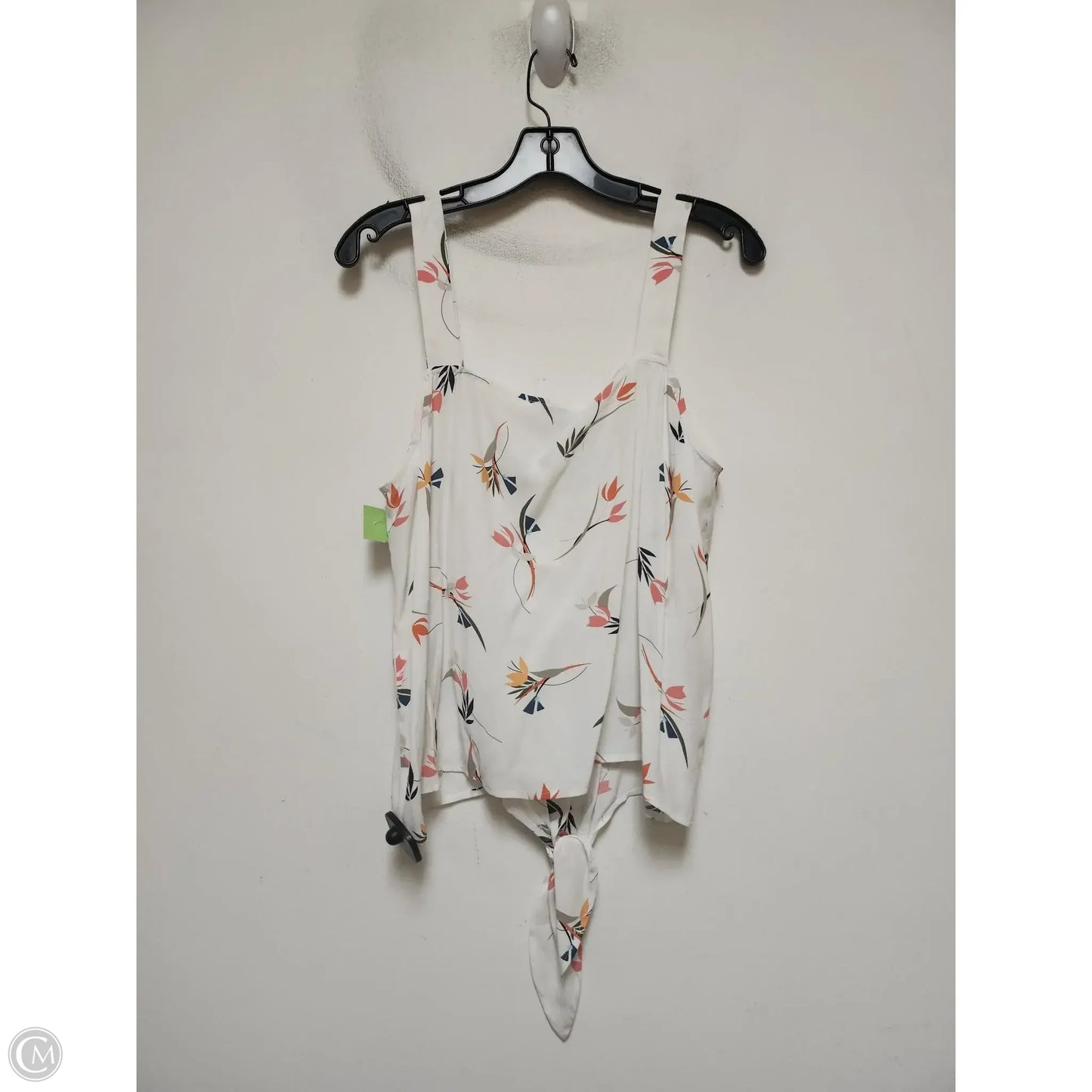 Top Sleeveless By Loft In Floral Print, Size: L
