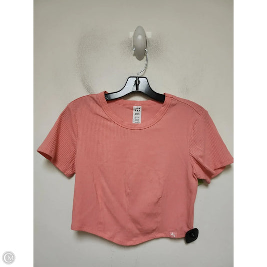 Athletic Top Short Sleeve By Joy Lab In Pink, Size: M