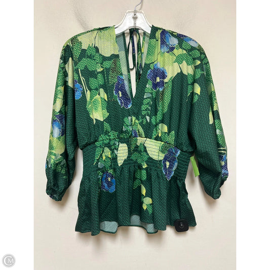 Top Short Sleeve By White House Black Market In Green, Size: S