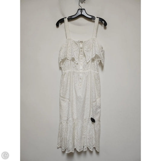 Dress Casual Midi By 7 For All Mankind In White, Size: Xs