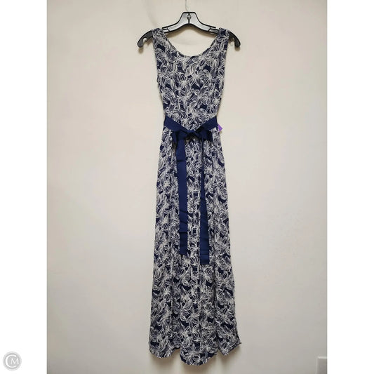 Dress Casual Midi By Vineyard Vines In Blue & White, Size: Xs