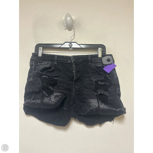 Shorts By Kancan In Black Denim, Size: 8