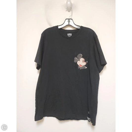 Top Short Sleeve Basic By Uniqlo In Black, Size: L