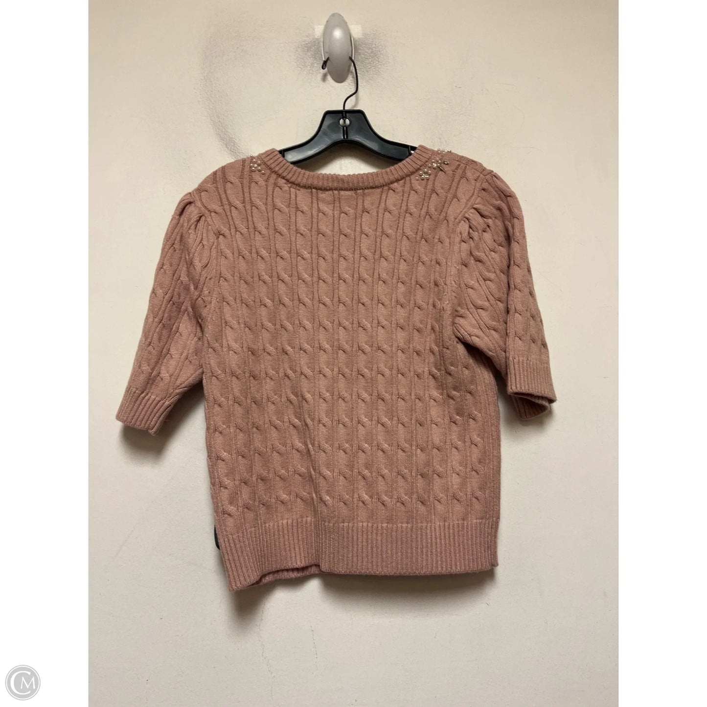 Sweater Short Sleeve By Elie Tahari In Pink, Size: L
