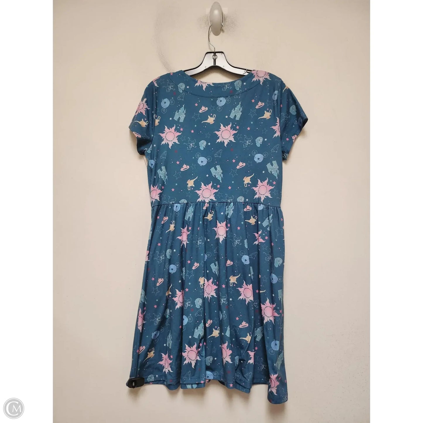 Dress Casual Short By Walt Disney In Blue, Size: M