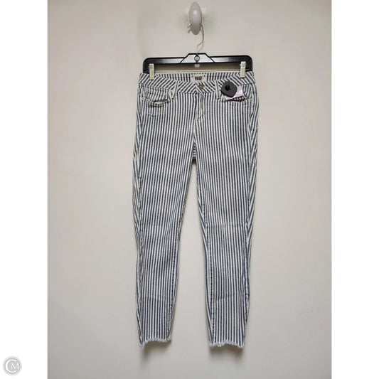 Jeans Skinny By Paige In Striped Pattern, Size: 6