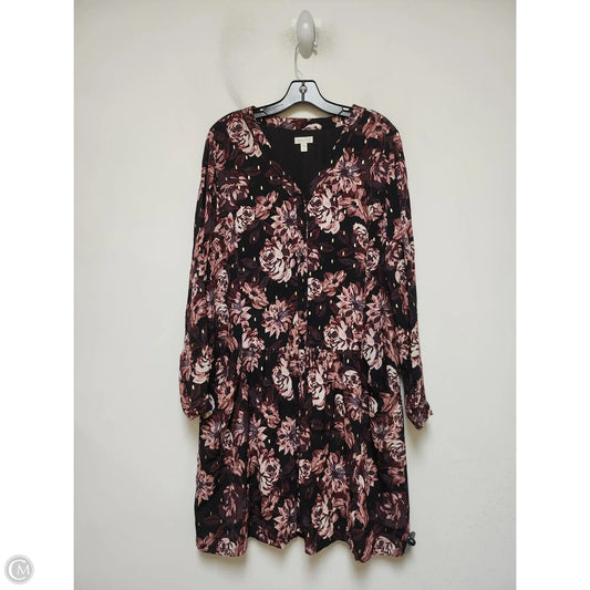 Dress Casual Short By Garnet Hill In Floral Print, Size: Xl