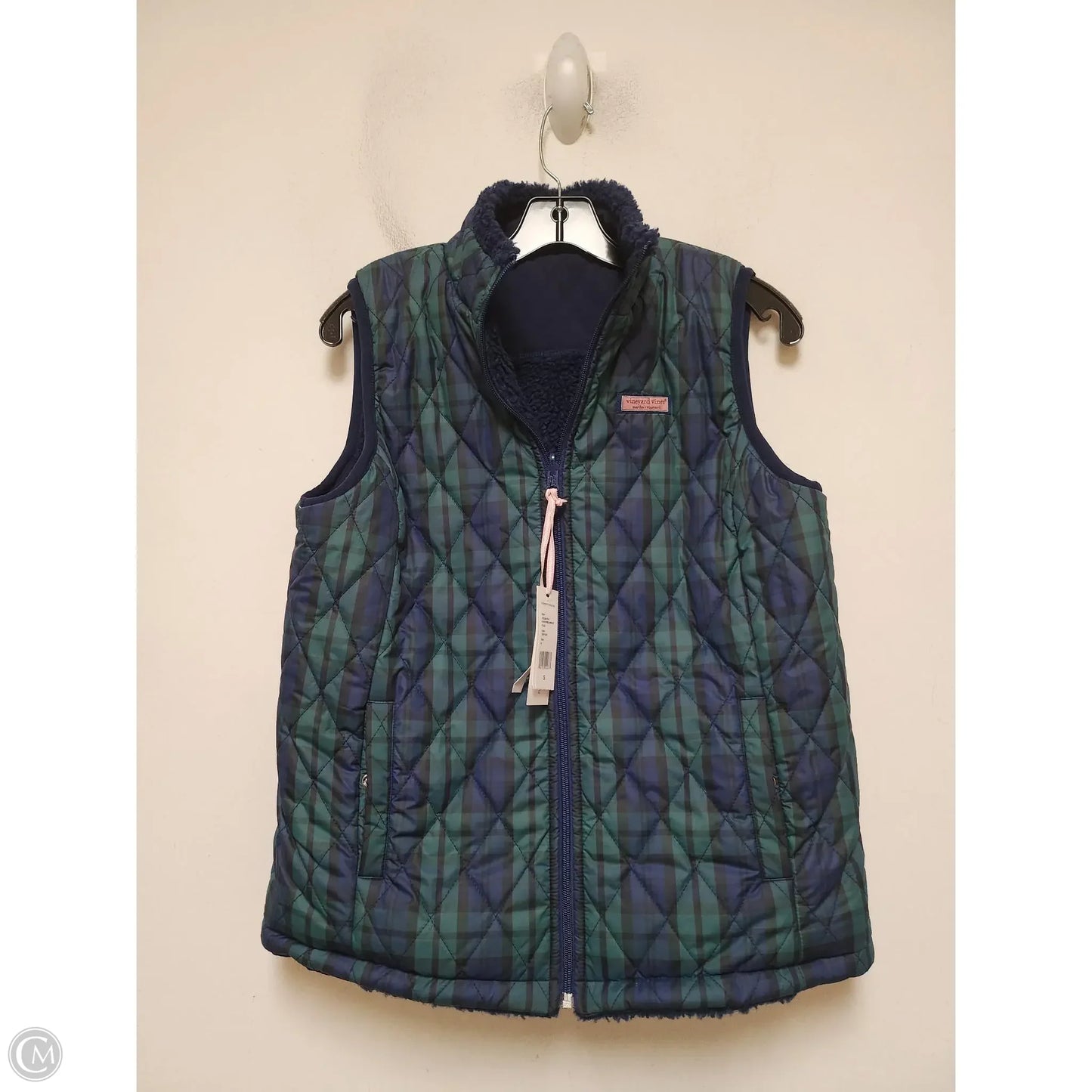 Vest Fleece By Vineyard Vines In Navy, Size: S