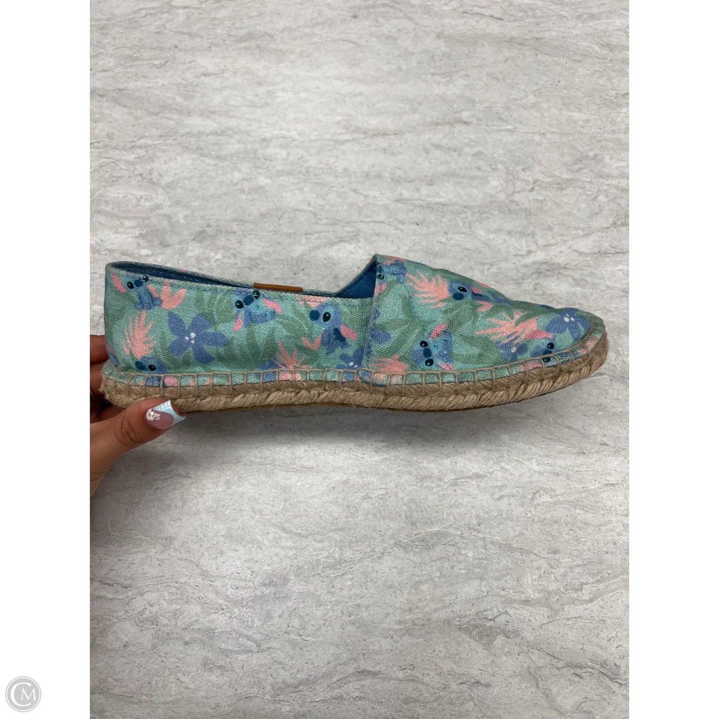 Shoes Flats By Walt Disney In Blue & Green, Size: 8