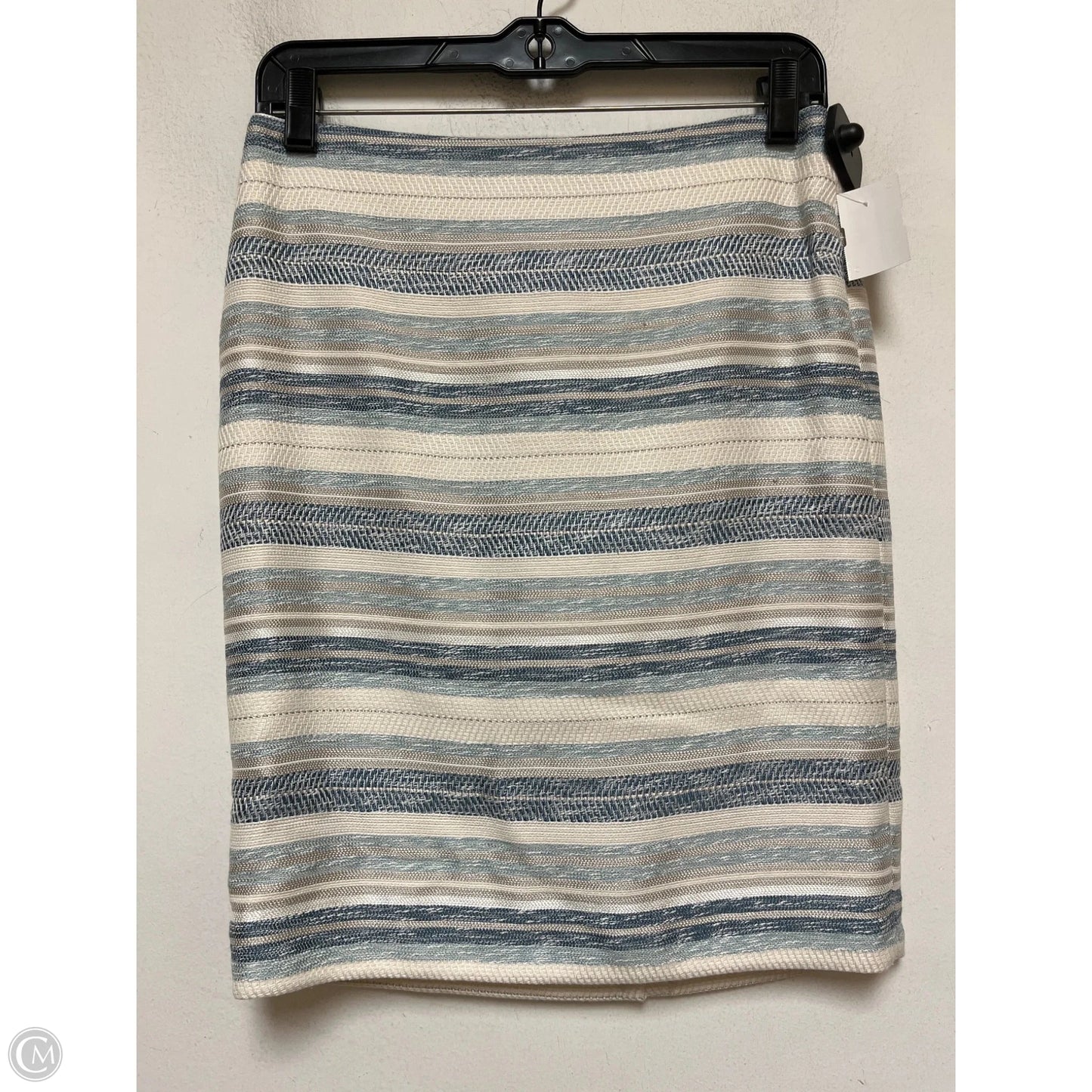 Skirt Mini & Short By Ann Taylor In Blue & Tan, Size: 0