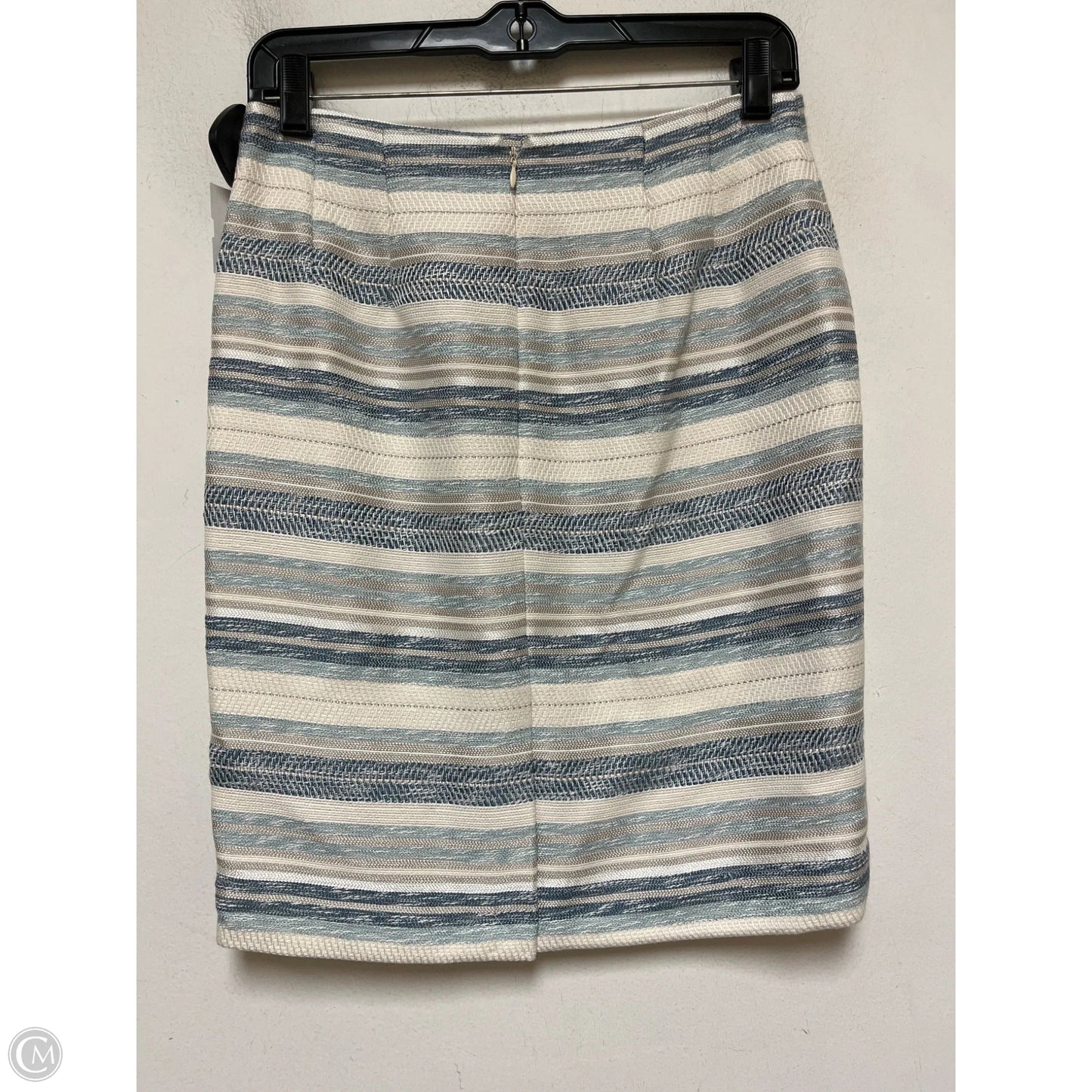 Skirt Mini & Short By Ann Taylor In Blue & Tan, Size: 0