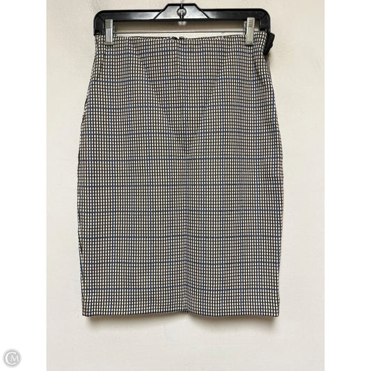 Skirt Midi By Ann Taylor In Blue & Brown, Size: 2