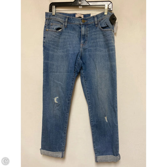 Jeans Boyfriend By Loft In Blue Denim, Size: 2