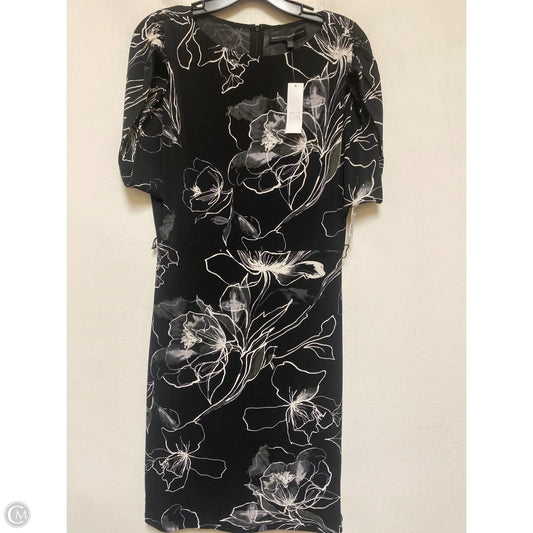 Dress Casual Midi By White House Black Market In Black & White, Size: S