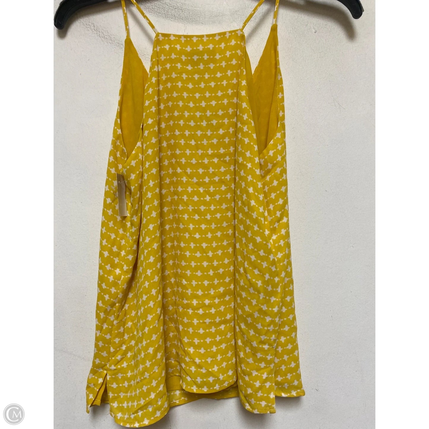 Top Sleeveless By Loft In Yellow, Size: Sp