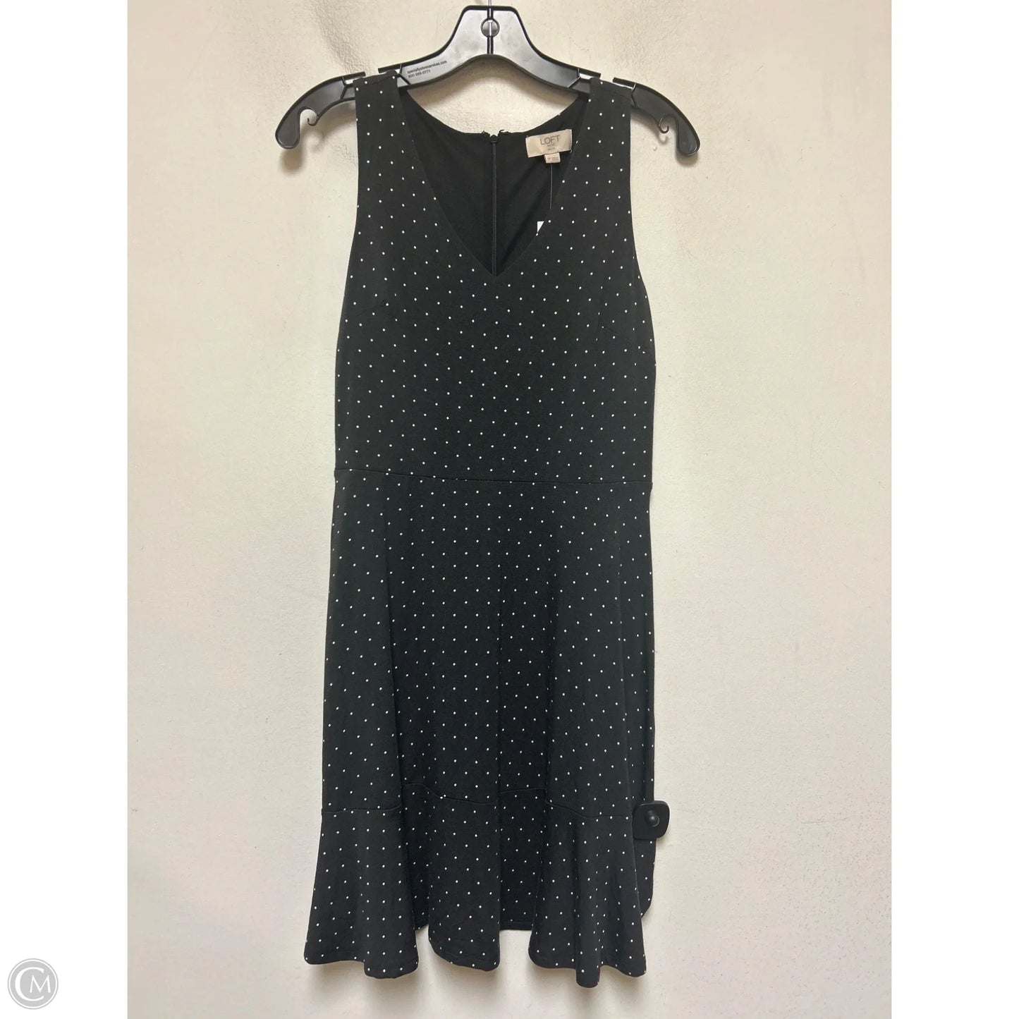 Dress Casual Short By Loft In Polkadot Pattern, Size: Xsp