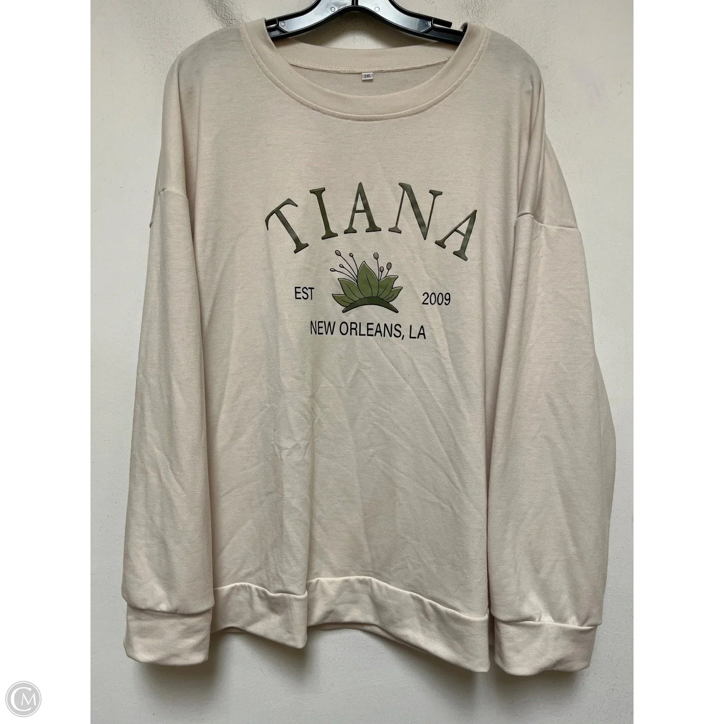 Top Long Sleeve By Walt Disney In Tan, Size: 2x