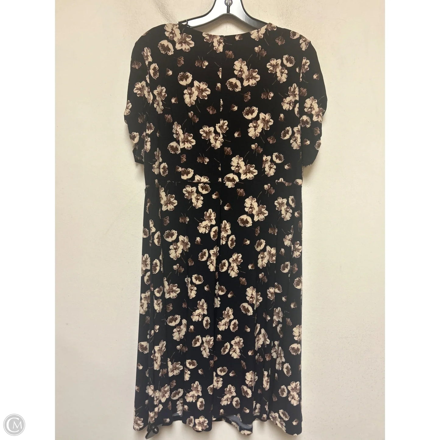Dress Casual Midi By Tommy Hilfiger In Blue & Tan, Size: L