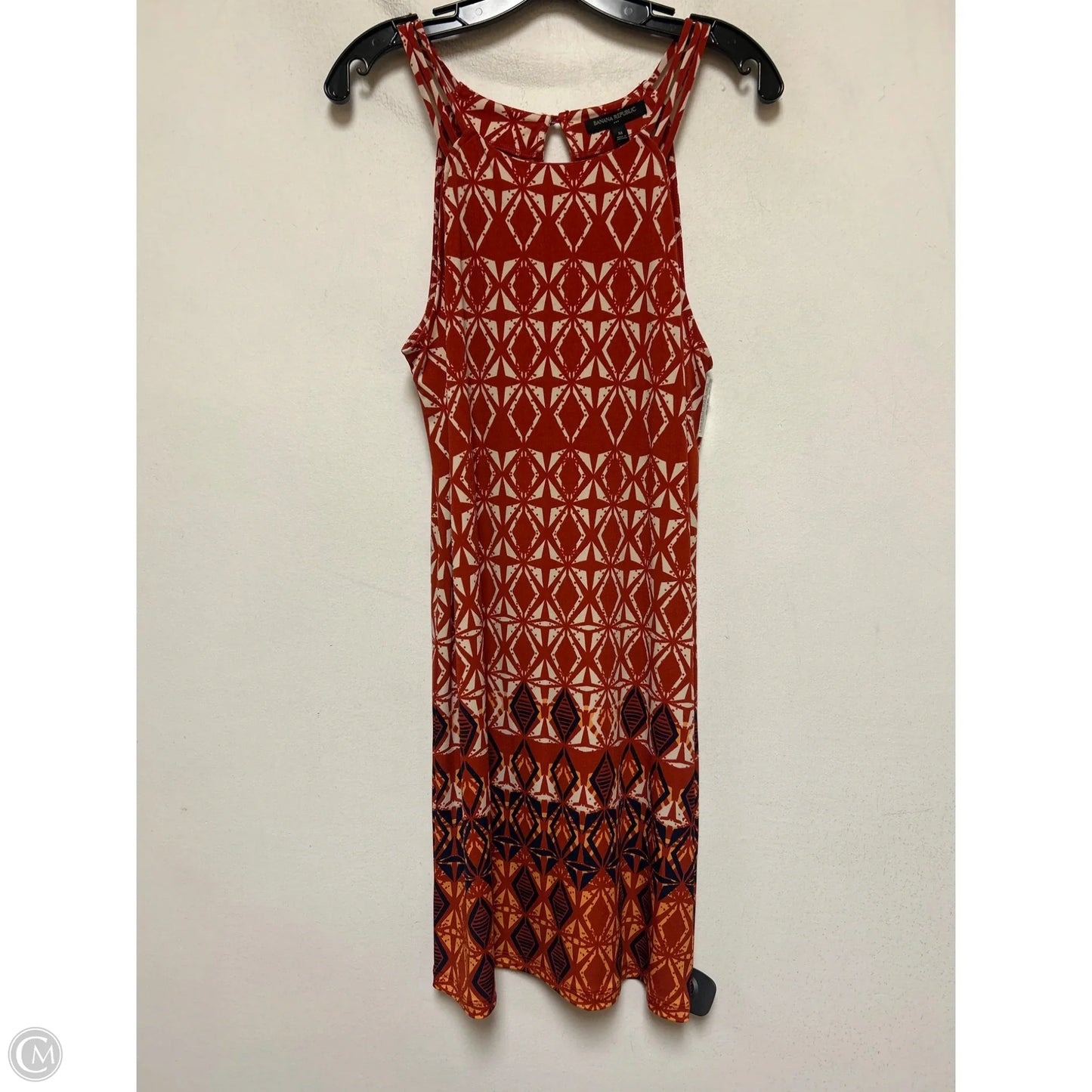 Dress Casual Short By Banana Republic In Red & Tan, Size: M