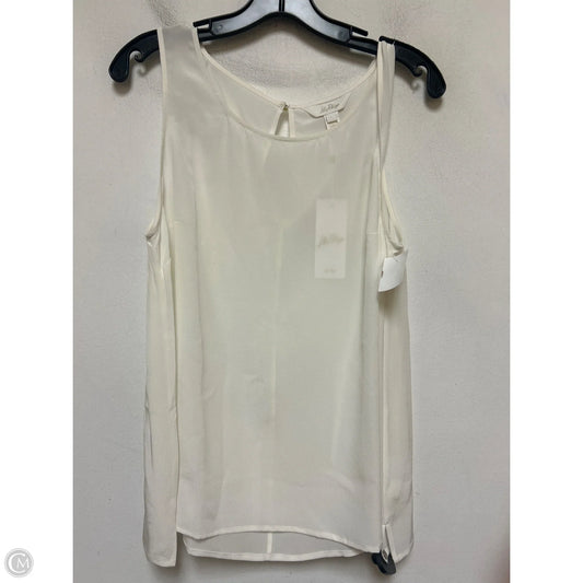 Top Sleeveless Designer By Lilly Pulitzer In Cream, Size: L