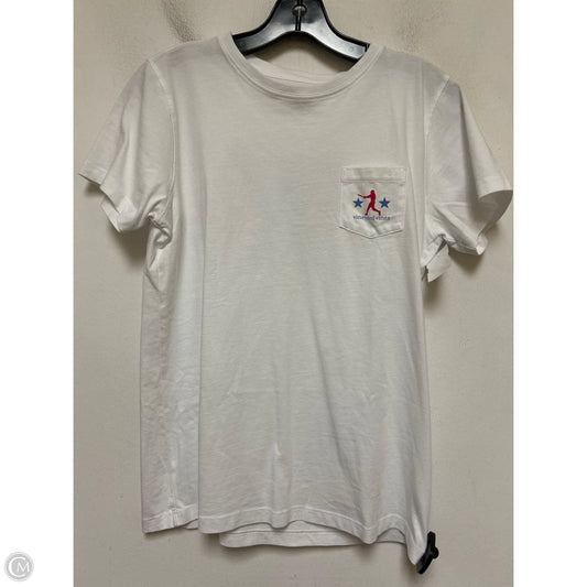 Top Short Sleeve Basic By Vineyard Vines In White, Size: S